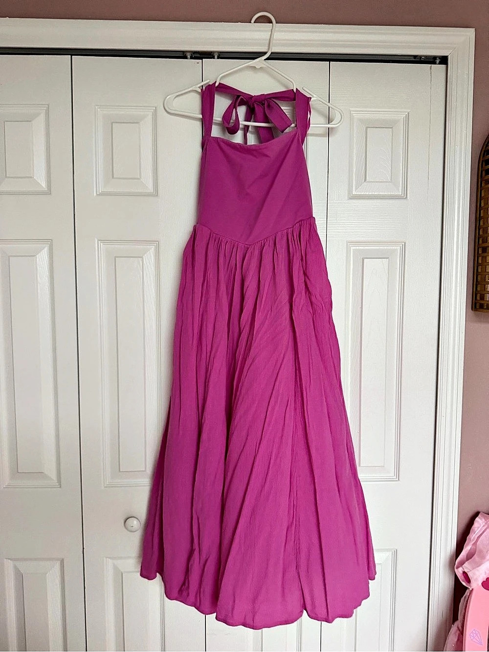 Aerie Pink Maxi Dress Size Small Like New